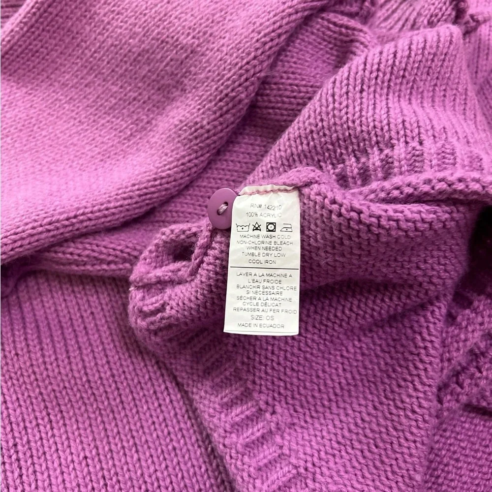 Mersea One Size Light Purple Catalina Sweater Cropped